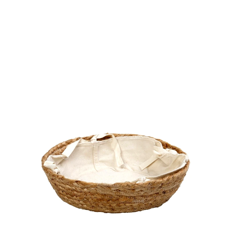 ESPIEL Ψωμιέρα Jute-Cotton Μπεζ ESPIEL 24x24x7εκ. AMN103 (Ύφασμα: Βαμβάκι 100%, Χρώμα: Μπεζ) - ESPIEL - AMN103