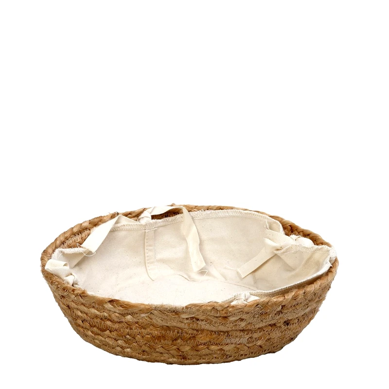 ESPIEL Ψωμιέρα Jute-Cotton Μπεζ ESPIEL 33x33x8εκ. AMN104 (Ύφασμα: Βαμβάκι 100%, Χρώμα: Μπεζ) - ESPIEL - AMN104