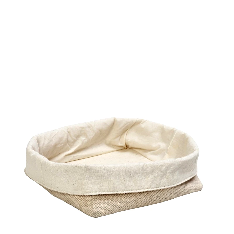 ESPIEL Ψωμιέρα Cotton-Jute Μπεζ ESPIEL 17x16x11εκ. AMN113 (Ύφασμα: Βαμβάκι 100%, Χρώμα: Μπεζ) - ESPIEL - AMN113