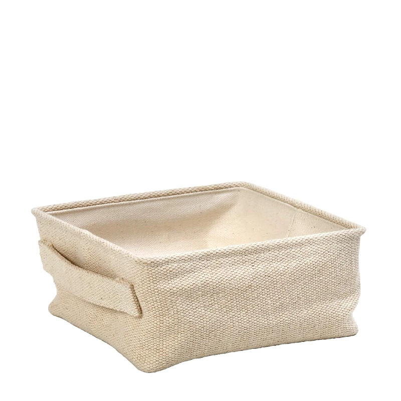 ESPIEL Ψωμιέρα Cotton-Jute Μπεζ ESPIEL 21x21x9εκ. AMN120 (Ύφασμα: Βαμβάκι 100%, Χρώμα: Μπεζ) - ESPIEL - AMN120