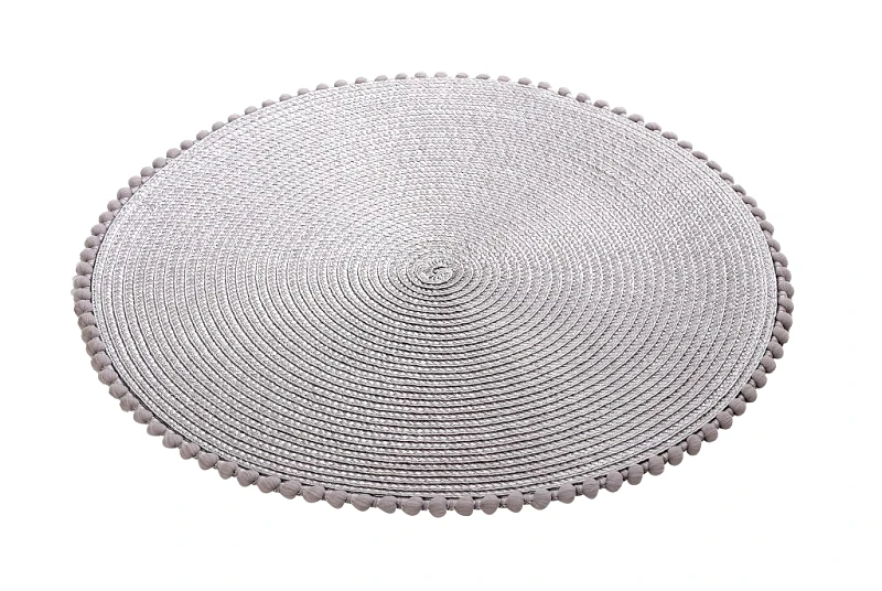 ESPIEL Σουπλά Polyester Ασημί ESPIEL 38εκ. PUL506K6 (Σετ 6 Τεμάχια) (Ύφασμα: Polyester, Χρώμα: Ασημί ) - ESPIEL - PUL506K6