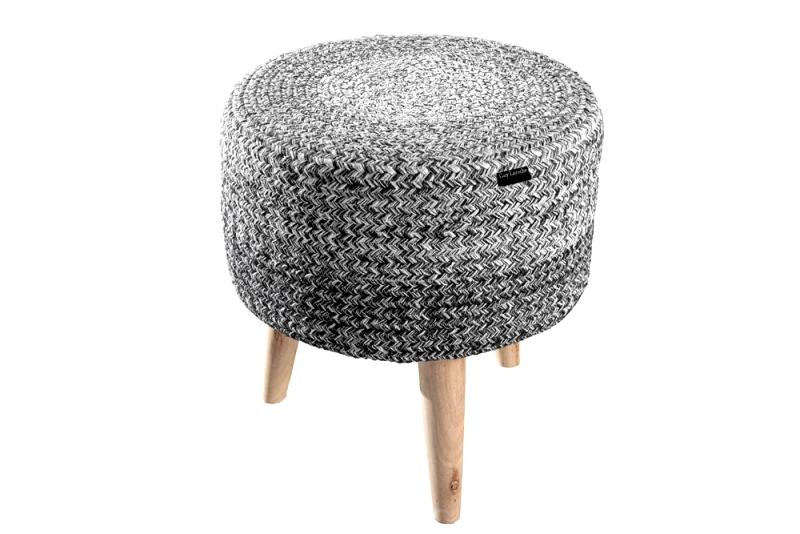 Guy Laroche Σκαμπό Βαμβακερό Stool Shades Grey 40x40x40εκ. Guy Laroche (Ύφασμα: Βαμβάκι 100%, Χρώμα: Γκρι) - Guy Laroche - 5206480656910