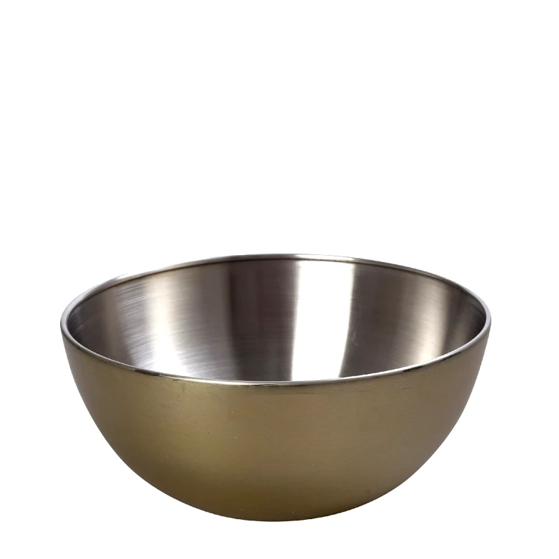 ESPIEL Μπωλ Σερβιρίσματος Ανοξείδωτο Χρυσό Ματ ESPIEL 24x11,5εκ. RAP128 (Υλικό: Ανοξείδωτο, Χρώμα: Χρυσό ) - ESPIEL - RAP128