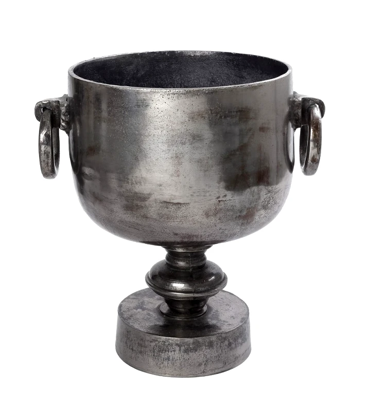 ESPIEL Σαμπανιέρα Αλουμινίου Με Λαβές Ασημί ESPIEL 33x25x35εκ. FLA317 (Υλικό: Αλουμίνιο, Χρώμα: Ασημί ) - ESPIEL - FLA317