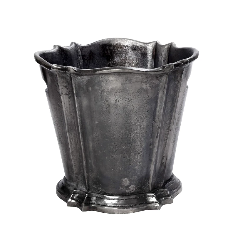 ESPIEL Σαμπανιέρα Αλουμινίου Ασημί ESPIEL 27x24x24εκ. FLA318 (Υλικό: Αλουμίνιο, Χρώμα: Ασημί ) - ESPIEL - FLA318