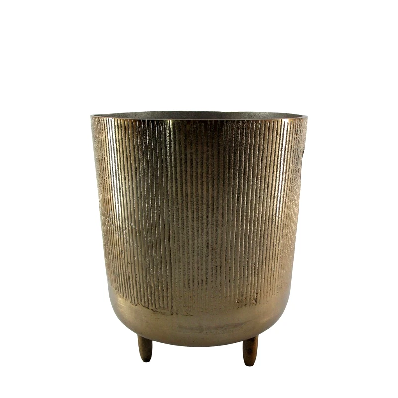 ESPIEL Σαμπανιέρα Αλουμινίου Μπρονζέ ESPIEL 23x23x29εκ. FLA337 (Υλικό: Αλουμίνιο, Χρώμα: Μπρονζέ) - ESPIEL - FLA337