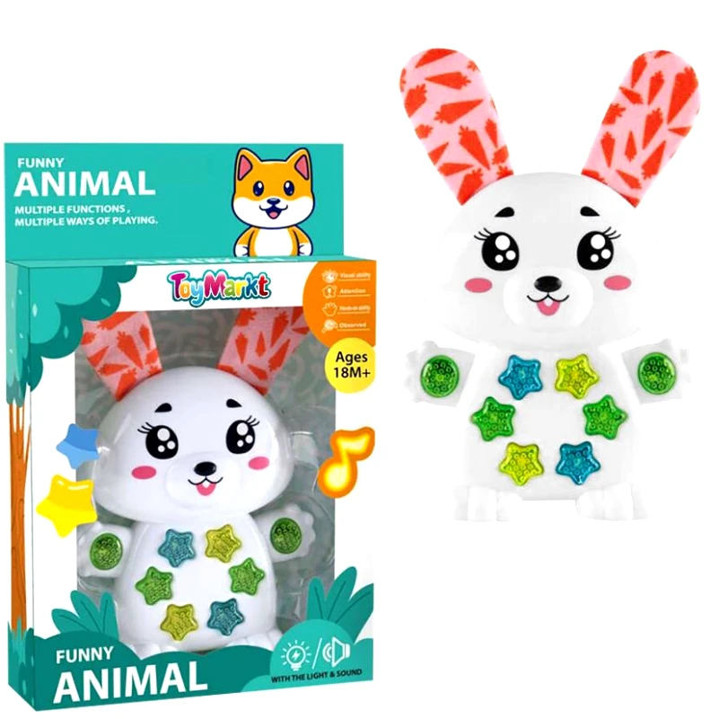 Toy Markt Βρεφικό Funny Ζωάκι Μπαταρίας 16x5x25εκ. Toy Markt 74-1108 - Toy Markt - 74-1108