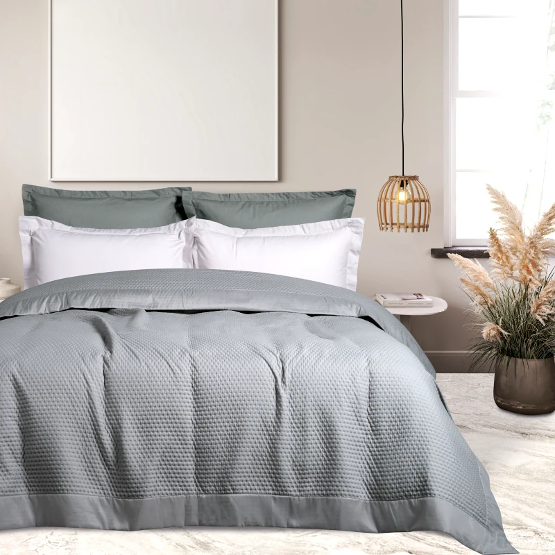 Das Home Κουβερλί Microfibre Υπέρδιπλο 220x240εκ. Happy 9635 Γκρι Das Home (Ύφασμα: Microfiber, Χρώμα: Γκρι, Μέγεθος: Υπέρδιπλα) - Das Home - 402080209635