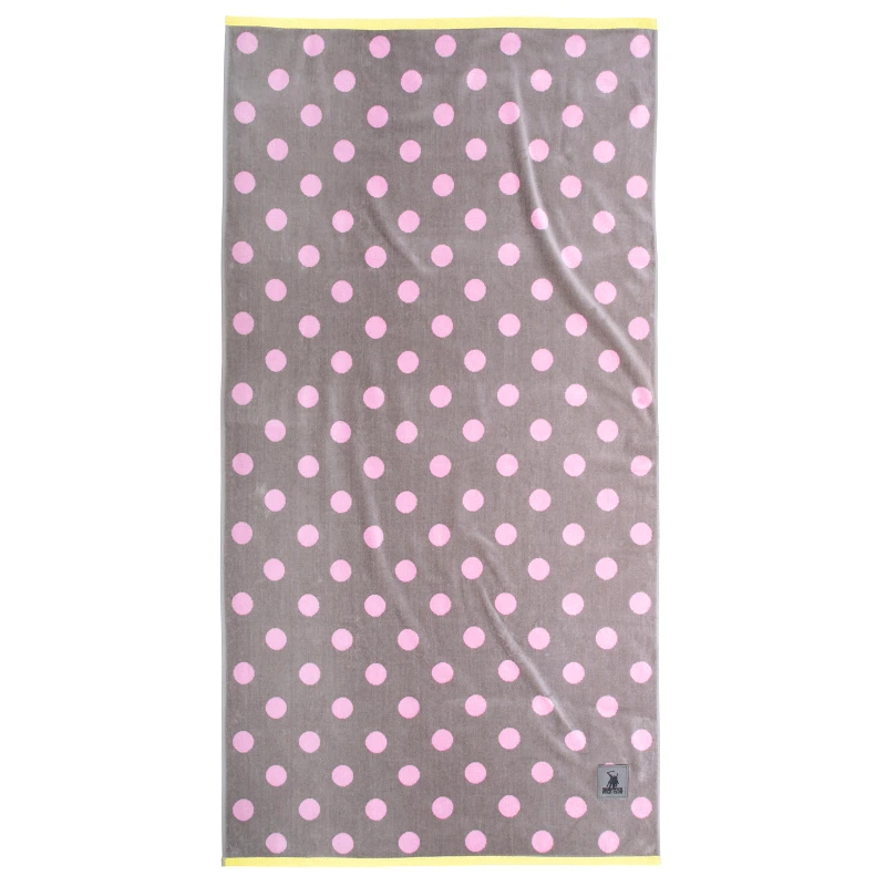 Greenwich Polo Club Πετσέτα Θαλάσσης Βαμβακερή 90x170εκ. Essential 4069 Γκρι-Lime-Ροζ Greenwich Polo Club (Ύφασμα: Βαμβάκι 100%, Χρώμα: Γκρι) - Greenwich Polo Club - 267901704069