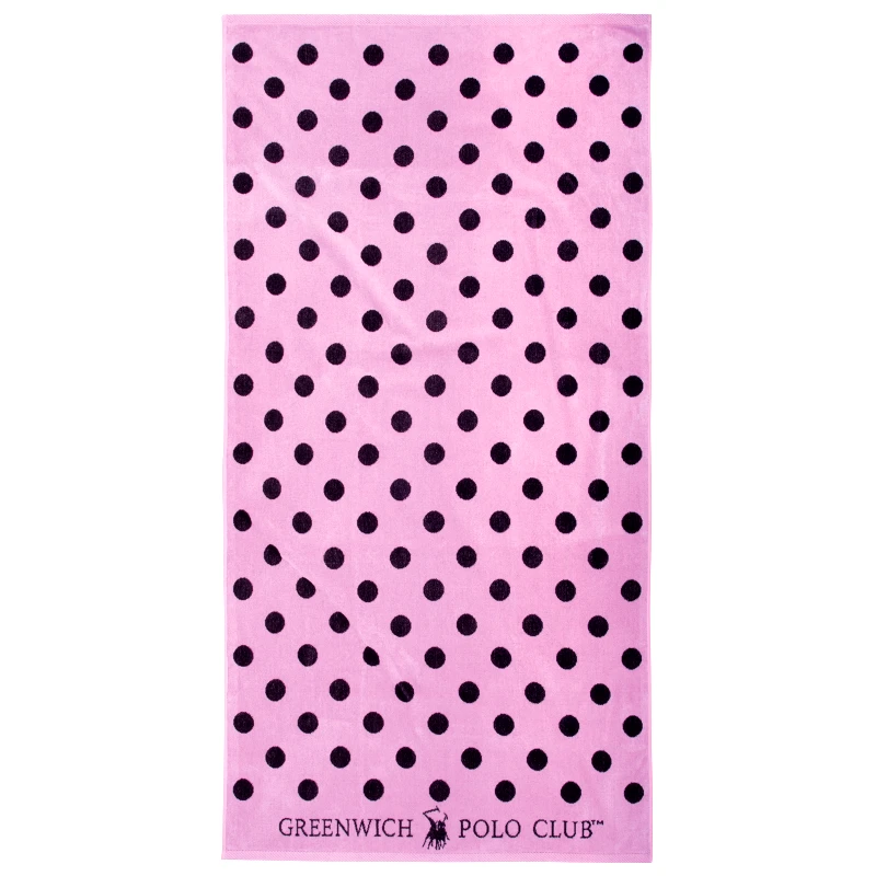 Greenwich Polo Club Πετσέτα Θαλάσσης Βαμβακερή 90x170εκ. Essential 4072 Μαύρη-Ροζ Greenwich Polo Club (Ύφασμα: Βαμβάκι 100%, Χρώμα: Ροζ) - Greenwich Polo Club - 267901704072