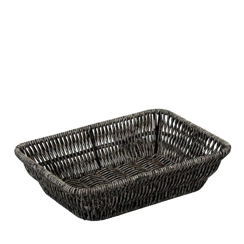 ESPIEL Ψωμιέρα Ψάθινη Γκρι ESPIEL 27x20x7εκ. KOD201 (Υλικό: Ψάθινο, Χρώμα: Γκρι) - ESPIEL - KOD201
