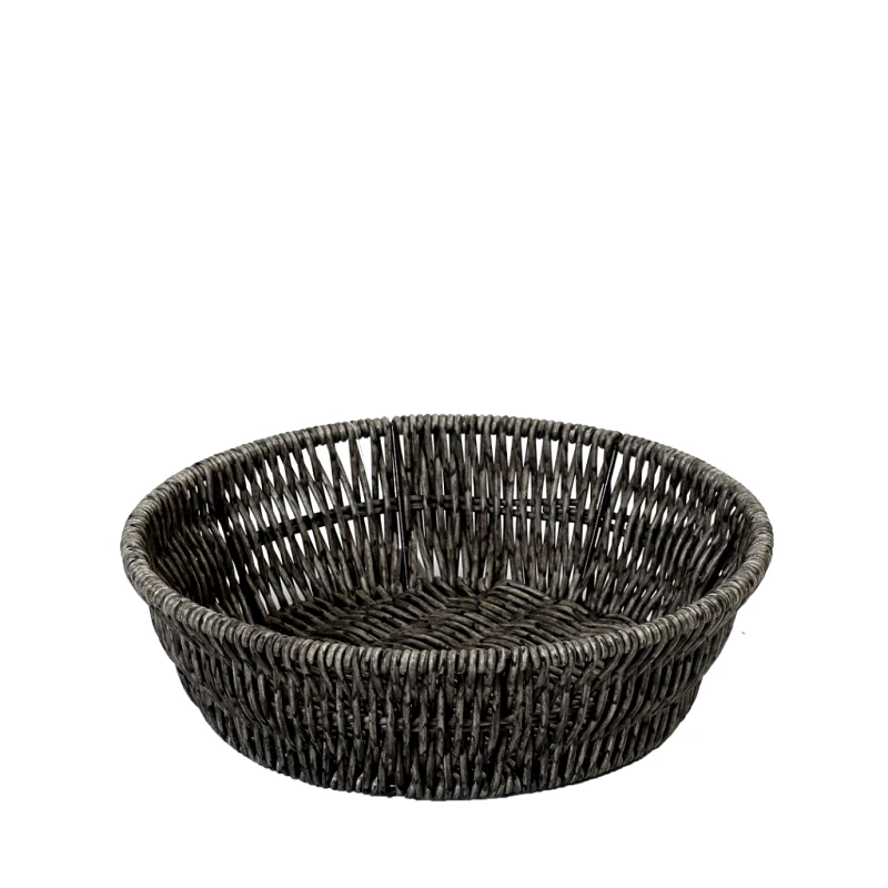 ESPIEL Ψωμιέρα Ψάθινη Γκρι ESPIEL 22x22x6εκ. KOD205 (Υλικό: Ψάθινο, Χρώμα: Γκρι) - ESPIEL - KOD205