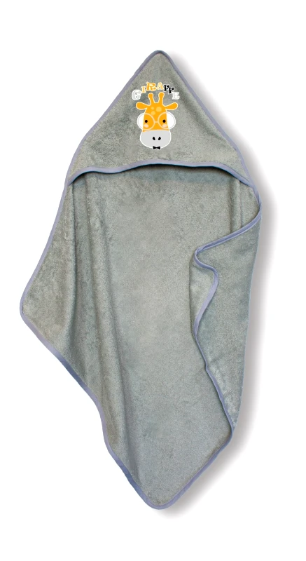 SBaby Κάπα Με Κουκούλα Βαμβακερή Bebe 75x75εκ. Puppy Silver SBaby (Ύφασμα: Βαμβάκι 100%, Χρώμα: Ασημί , Μέγεθος: Βρεφικό) - SBaby - 5206864072251