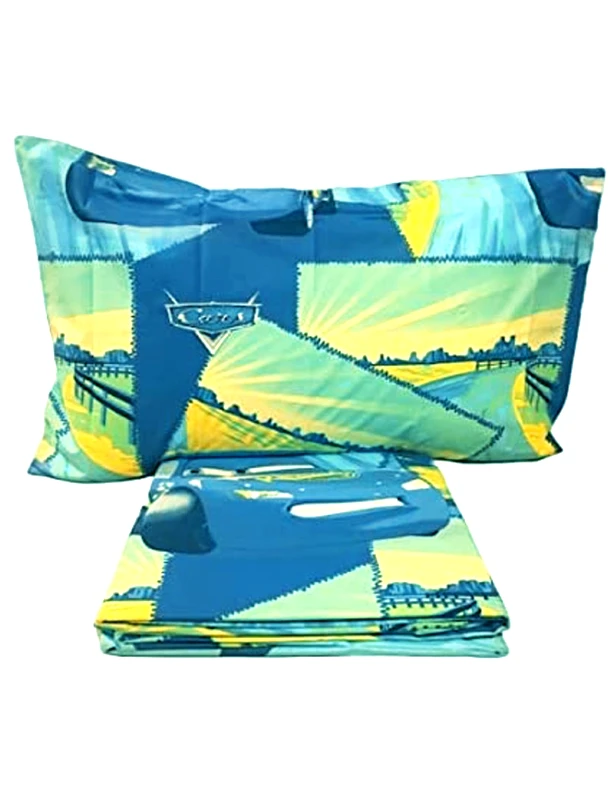 Palamaiki Κουβερλί Βαμβακερό Μονό 170x250εκ. Cars Drift Azzuro Palamaiki (Ύφασμα: Βαμβάκι 100%) - Palamaiki - 8000842238137-m