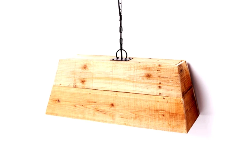 ESPIEL Φωτιστικό Οροφής Ξύλινο ESPIEL 55x23x22εκ. AST823 (Υλικό: Ξύλο) - ESPIEL - AST823