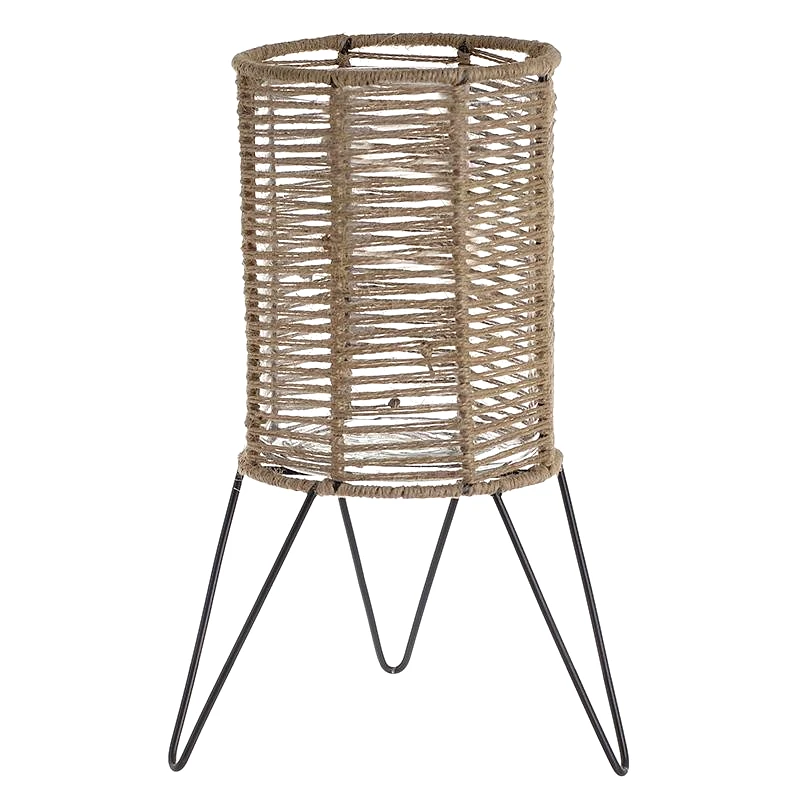 inart Κηροπήγιο Μεταλλικό Με Σχοινί inart 14x26εκ. 3-70-764-0003 (Υλικό: Μεταλλικό) - inart - 3-70-764-0003
