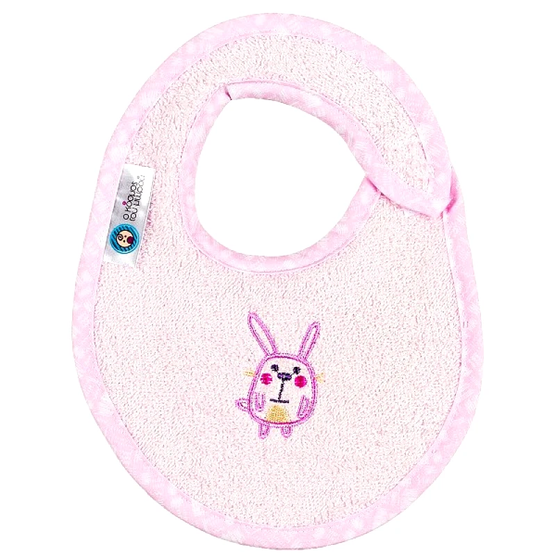 Ο Κόσμος του Μωρού Σαλιάρα Βαμβακερή Μικρή Elephant Ροζ 18121 (Ύφασμα: Βαμβάκι 100%, Χρώμα: Ροζ) - Ο Κόσμος του Μωρού - 5205626181217