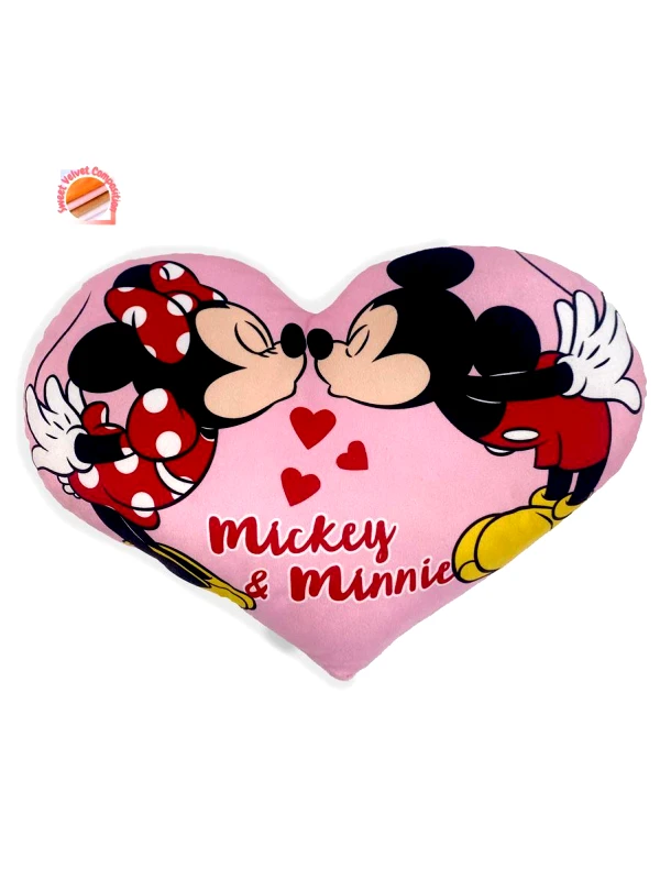 DimCol Διακοσμητικό Μαξιλάρι 3D Velboa 40εκ. Mickey & Minnie 15 Pink DimCol (Χρώμα: Ροζ, Ύφασμα: Velboa) - DimCol - 54461702010