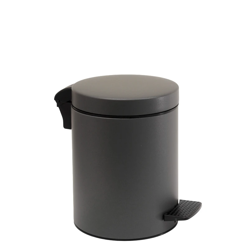 Pam & Co Καλάθι Απορριμμάτων Matte Anthracite 5lt Pam & Co 20x28εκ. 05-096-113 (Χρώμα: Ανθρακί, Υλικό: Χάλυβας ) - Pam & Co - 05-096-113