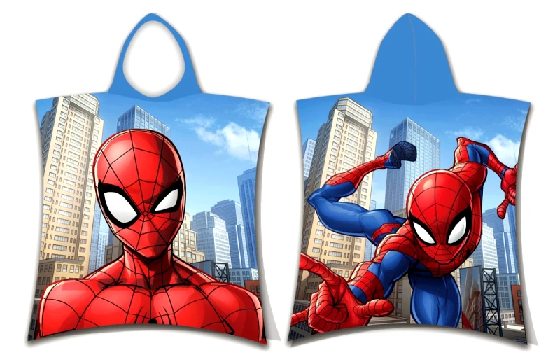 Disney Πόντσο Παιδικό Βαμβακερό 50x115εκ. Spiderman 10 Digital Print Disney Dimcol (Ύφασμα: Βαμβάκι 100%, Μέγεθος: Παιδικά) - Disney - 2123816505201099