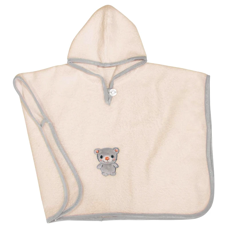 Greenwich Polo Club Πόντσο Βαμβακερό 40x60εκ. Essential Baby 2910 Greenwich Polo Club (Ύφασμα: Βαμβάκι 100%, Χρώμα: Λευκό, Μέγεθος: Βρεφικό) - Greenwich Polo Club - 220708452910