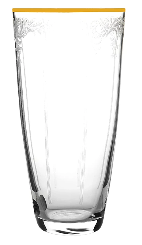 Κρύσταλλα Βοημίας Ποτήρι Νερού Κρυστάλλινο Bohemia Elisabeth 350ml CLX08890011 (Σετ 6 Τεμάχια) (Υλικό: Κρύσταλλο, Χρώμα: Χρυσό , Μέγεθος: Σωλήνας) - Κρύσταλλα Βοημίας - CLX08890011