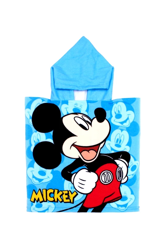 DimCol Πόντσο Παιδικό Microfiber 50x100εκ. Mickey 89 Sky Blue Disney DimCol (Ύφασμα: Microfiber, Χρώμα: Μπλε, Μέγεθος: Παιδικά) - DimCol - 54463144021