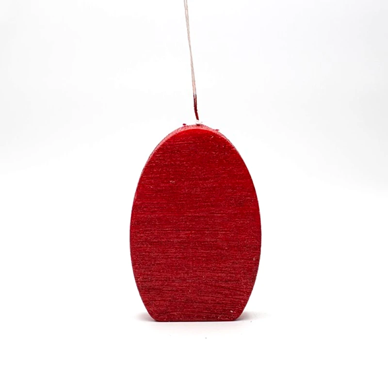 ESTHETI Κερί Αυγό 10x15εκ. Κόκκινο Ρούστικ ESTHETI 819-00956 (Σετ 3 Τεμάχια) (Χρώμα: Κόκκινο) - ESTHETI - 819-00956