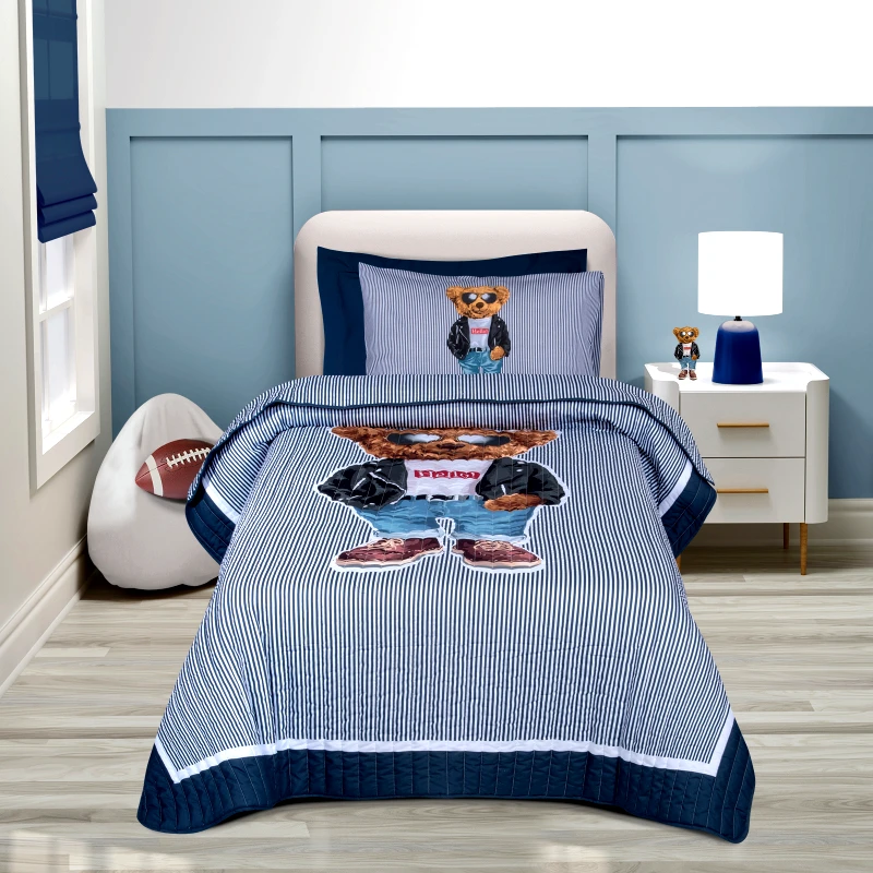 Greenwich Polo Club Κουβερλί 2 Όψεων Microfiber Μονό 160x220εκ. Essential 8838 Λευκό-Μαύρο-Μπλε Greenwich Polo Club (Ύφασμα: Microfiber, Χρώμα: Λευκό) - Greenwich Polo Club - 202000108838