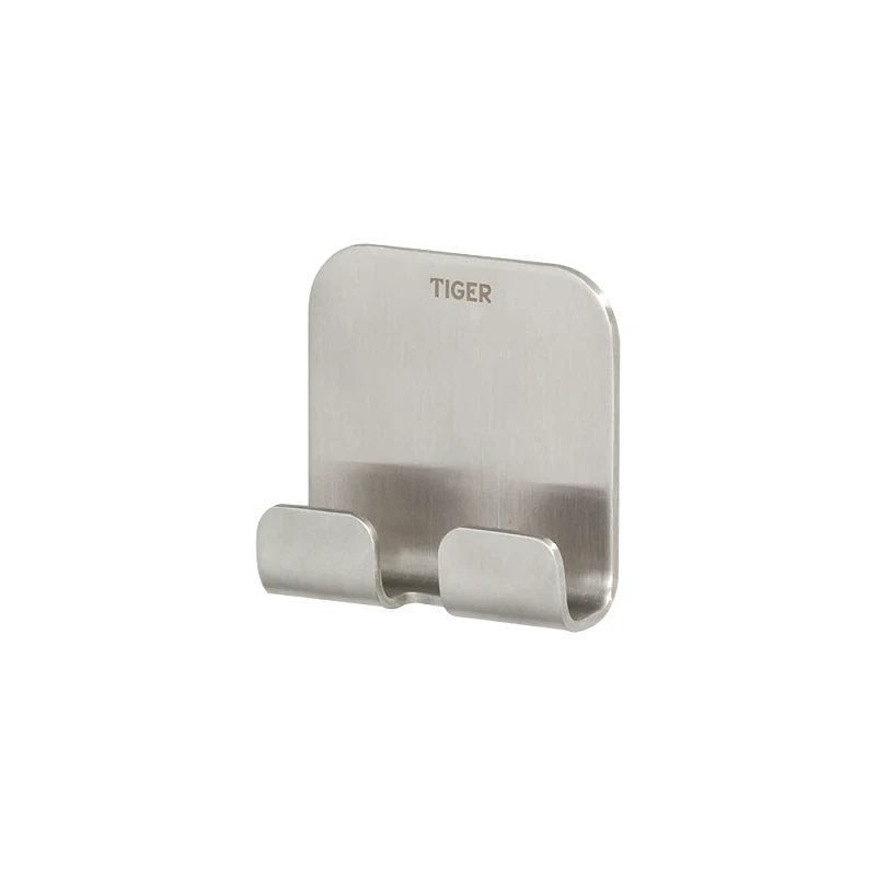TIGER Κρεμάστρα 2 Θέσεων Ανοξείδωτη Inox 5x2x4,9εκ. Tiger Colar 1314630946 (Υλικό: Ανοξείδωτο, Χρώμα: Inox) - TIGER - sl-1314630946