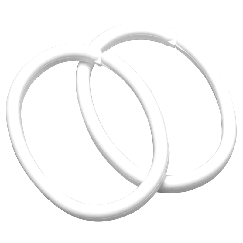 sealskin Κρίκοι Κουρτίνας Μπάνιου Σετ 12τμχ Πολυπροπυλενίου White Sealskin 252060210 (Υλικό: Πλαστικό, Χρώμα: Λευκό) - sealskin - sl-252060210