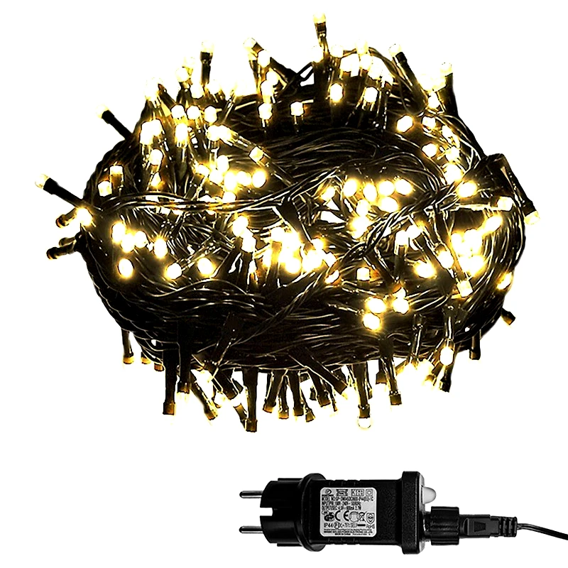 Xmas fest Λαμπάκια 240Led Θερμό Λευκό Φως Με Πρόγραμμα Xmas fest 93-2373 - Xmas fest - 93-2373