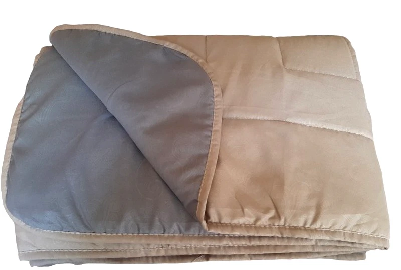 24home.gr Κουβερλί 2 Όψεων Microfiber Υπέρδιπλο 220x240εκ. Λαχούρι 24home Grey-Beige (Ύφασμα: Microfiber, Χρώμα: Γκρι, Μέγεθος: Υπέρδιπλα) - 24home.gr - 24-frazada-2-grey-beige
