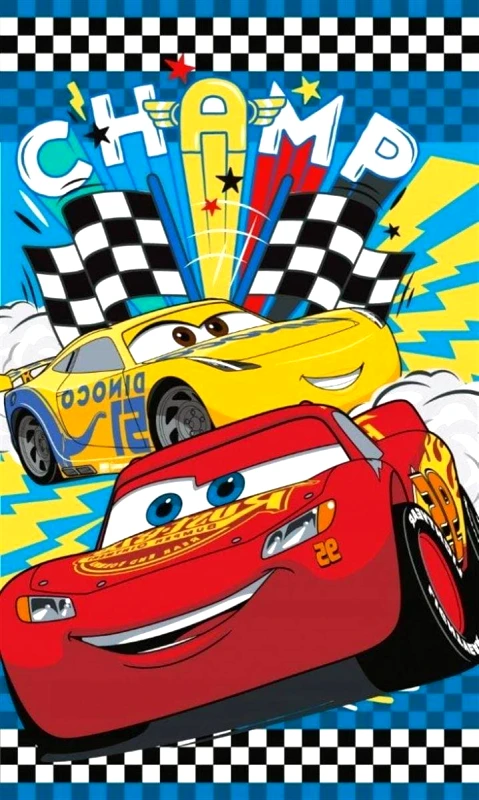 DimCol Πετσέτα Βαμβακερή Βελουτέ Παιδική Προσώπου 30x50εκ. Disney Cars 11 Digital Print Dimcol (Ύφασμα: Βαμβάκι 100%) - DimCol - 2121812500401199