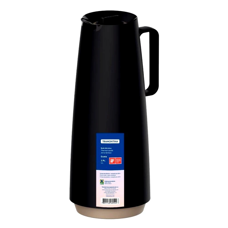 Tramontina Θερμός Κανάτα 1lt Μαύρος Exata Tramontina TR61636103 (Χρώμα: Μαύρο) - Tramontina - TR61636103