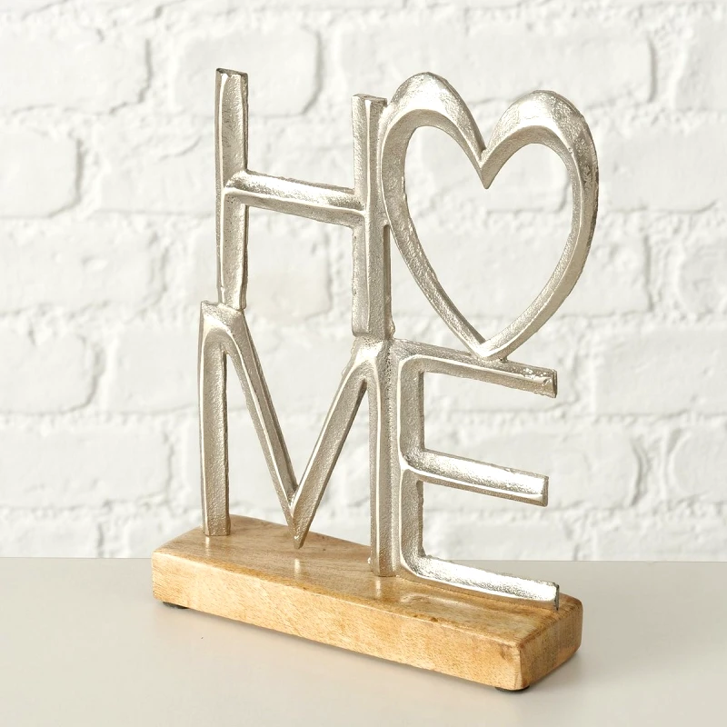 MSA DECORATION Διακοσμητικό Επιτραπέζιο Αλουμινίου-Ξύλινο 5x24εκ. 20-23-745 (Υλικό: Ξύλο) - MSA DECORATION - 20-23-745