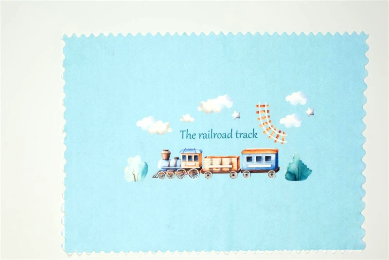 DimCol Σουπλά Παιδικό Polyester 35x50εκ. Railroad 93 Σιέλ DimCol (Σετ 6 Τεμάχια) (Ύφασμα: Polyester, Χρώμα: Σιέλ) - DimCol - 31463767004