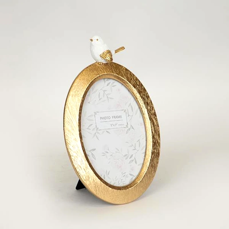 ESTHETI Κορνίζα Ξύλινη Λευκή-Χρυσή 17,2x1,5x22,2εκ. ESTHETI 756-13011 (Σετ 2 Τεμάχια) (Υλικό: Ξύλο, Χρώμα: Λευκό) - ESTHETI - 756-13011