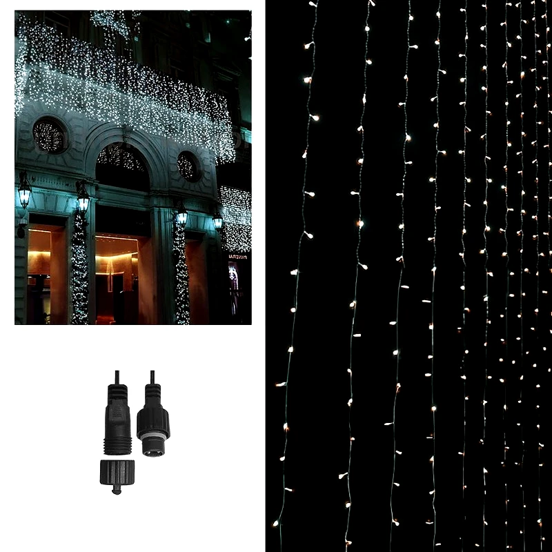 Xmas fest Λαμπάκια-Κουρτίνα 100Led Ψυχρό Λευκό Φως Σταθερά Xmas fest 93-2574 - Xmas fest - 93-2574
