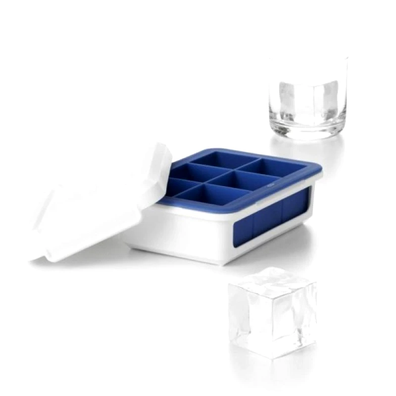 OXO Παγοθήκη Σιλικόνης 6 Θέσεων Με Καπάκι 13x18,4x6εκ. Oxo 11154200 (Υλικό: Σιλικόνη) - OXO - 11154200