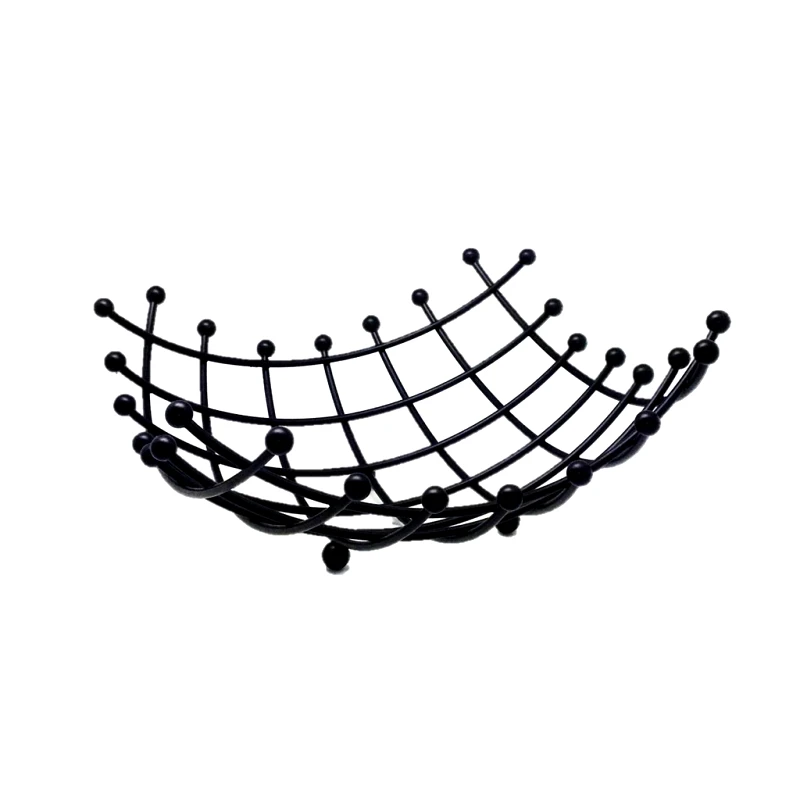 ESPIEL Φρουτιέρα Μεταλλική Μαύρη Τετράγωνη ESPIEL 32x13εκ. MTT313 (Υλικό: Μεταλλικό, Χρώμα: Μαύρο) - ESPIEL - MTT313