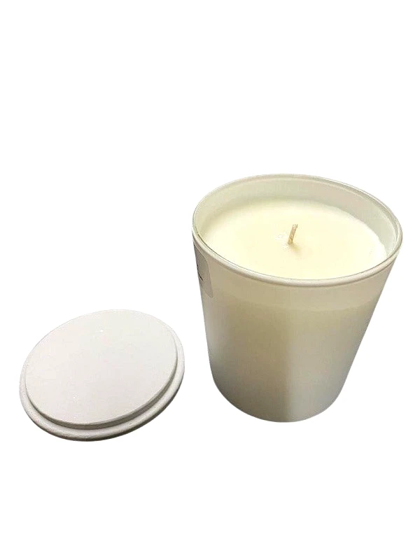 24home.gr Κερί Αρωματικό Σόγιας Σε Λευκό Ποτήρι Με Καπάκι 7x9εκ. Αλμυρή Καραμέλα 24132 (Χρώμα: Λευκό) - 24home.gr - 24132