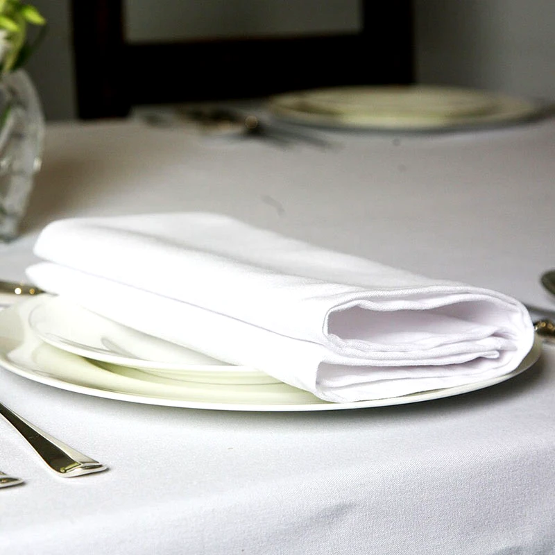 OEM Πετσέτα Φαγητού 50x50εκ. Polyester Plain Line White (Σετ 24 Τεμάχια) (Ύφασμα: Polyester, Χρώμα: Λευκό) - OEM - 5201847012354