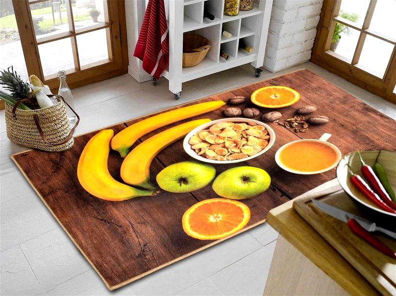 DimCol Χαλάκι Κουζίνας Polyester 80x200εκ. Fruits 270 DimCol (Ύφασμα: Polyester) - DimCol - 33463059020