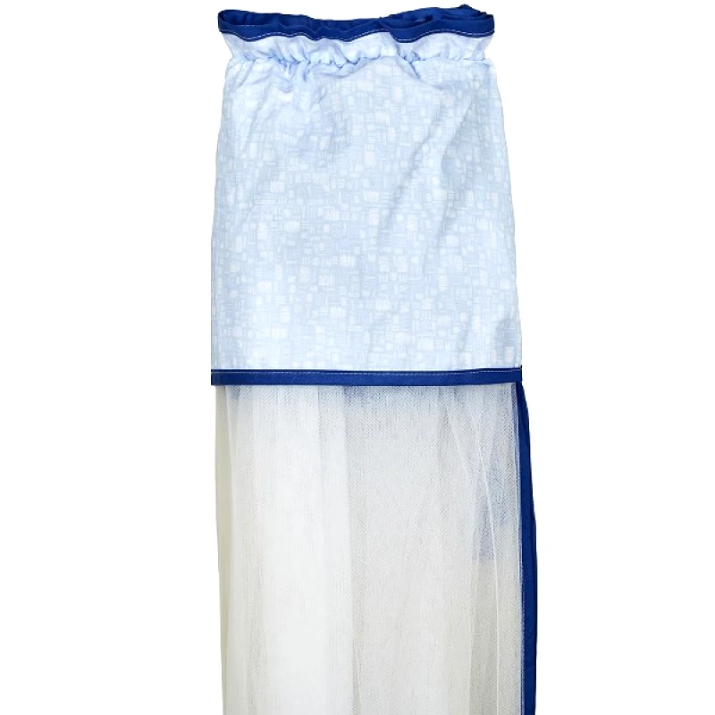 Ο Κόσμος του Μωρού Κουνουπιέρα Κρεβατιού Τούλι Nylon-Βαμβακερή 180x540εκ. Elephant Σιέλ 80222 (Ύφασμα: Βαμβάκι 100%, Χρώμα: Σιέλ) - Ο Κόσμος του Μωρού - 5205626802228