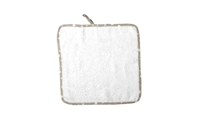 DimCol Λαβέτα Ώμου Βαμβακερή 39 Λευκή-Έλεφαντ 30x30εκ. DimCol (Σετ 6 Τεμάχια) (Ύφασμα: Βαμβάκι 100%, Χρώμα: Λευκό) - DimCol - 31120202006