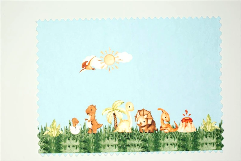 DimCol Σουπλά Παιδικό Polyester 35x50εκ. Dinosaur Park 517 Σιέλ DimCol (Σετ 6 Τεμάχια) (Ύφασμα: Polyester, Χρώμα: Σιέλ) - DimCol - 31463767010