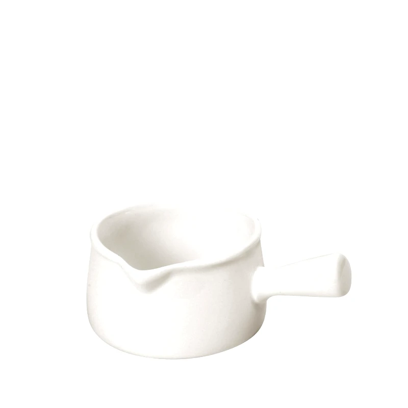 ESPIEL Σαλτσιέρα Με Λαβή Πορσελάνης Ιβουάρ Siders ESPIEL 11,8/7,5x8,3x4,5εκ.-170ml FUK129K6 (Σετ 6 Τεμάχια) (Υλικό: Πορσελάνη, Χρώμα: Ιβουάρ) - ESPIEL - FUK129K6