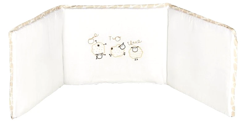 Ο Κόσμος του Μωρού Πάντα Λίκνου Βαμβακερή 32x126εκ. Sheep Εκρού 75293 (Ύφασμα: Βαμβάκι 100%, Χρώμα: Εκρού ) - Ο Κόσμος του Μωρού - 5205626752936