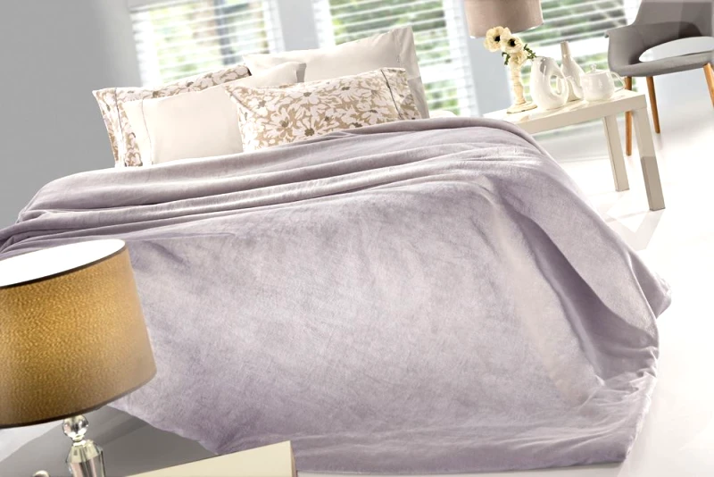 Guy Laroche Κουβέρτα Με Μαξιλαροθήκη Flannel Υπέρδιπλη Velvet Melanze 220x240εκ. Guy Laroche (Υλικό: Flannel 100%, Μέγεθος: Υπέρδιπλα, Χρώμα: Melanze) - Guy Laroche - 5206480583094